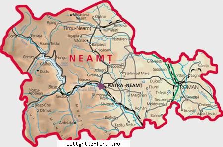 HARTA JUD. NEAMT - HARTA JUDETULUI - DESCRIEREA JUD. NEAMT